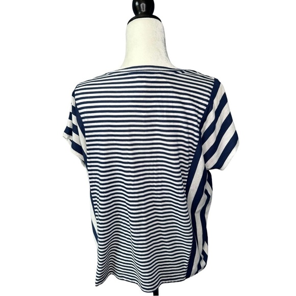 MICHAEL Michael Kohrs Blouse Blue and White Size XS - Picture 3 of 8